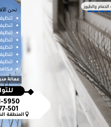شركة تركيب أشواك طرد الحمام والطيور بالقطيف شركة تركيب أشواك طرد الحمام والطيور بالقطيف